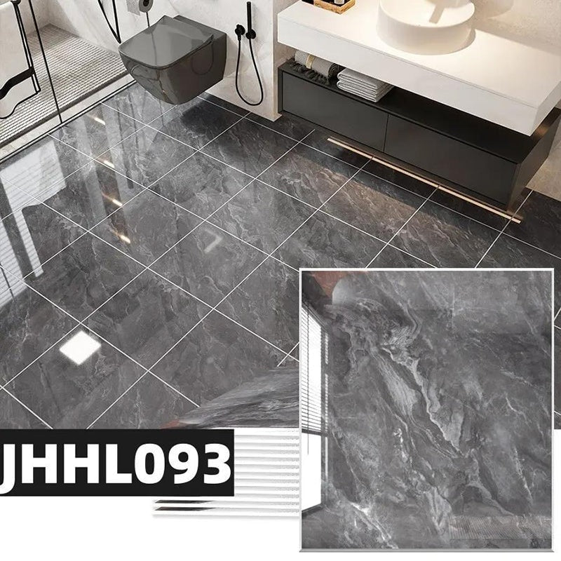 Peel and Stick Floor Tiles Marble Effect Self Adhesive Waterproof Vinyl Tile Set
