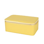 Portable Jewellery Organiser Faux Leather Travel Case with Clear Zip Pouches