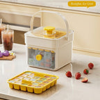 Press Release Ice Cube Tray with Lid and Ice Storage Box with Scoop