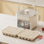Press Release Ice Cube Tray with Lid and Ice Storage Box with Scoop
