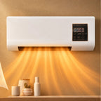 Quiet Wall Mounted Electric Fan Heater with Remote Control and Timer