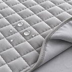 Quilted Fitted Mattress Protector with Deep Elastic Pocket for Bedroom