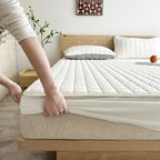 Quilted Fitted Mattress Protector with Deep Elastic Pocket for Bedroom