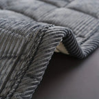 Quilted Sofa Cover with Ribbed Texture | Soft Non Slip Couch Protector for Pets