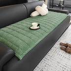 Quilted Sofa Cover with Ribbed Texture | Soft Non Slip Couch Protector for Pets