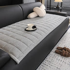 Quilted Sofa Cover with Ribbed Texture | Soft Non Slip Couch Protector for Pets