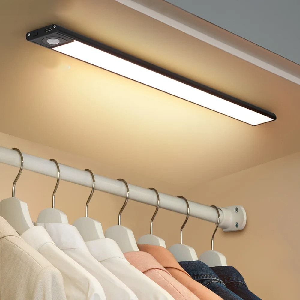 Rechargeable Under Cabinet LED Light with Motion Sensor and Magnetic Mount