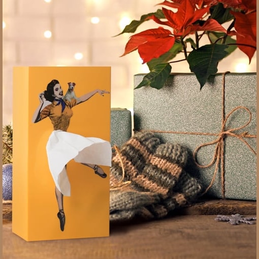 Retro Pin Up Tissue Box Cover Where the Tissue Becomes Her Skirt