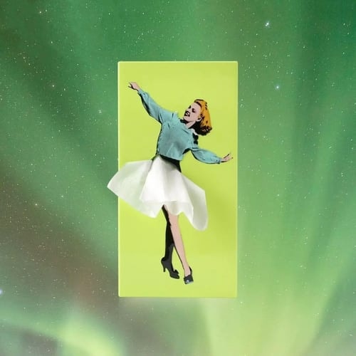 Retro Pin Up Tissue Box Cover Where the Tissue Becomes Her Skirt