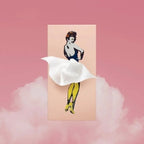 Retro Pin Up Tissue Box Cover Where the Tissue Becomes Her Skirt