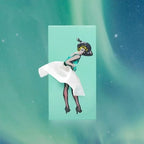 Retro Pin Up Tissue Box Cover Where the Tissue Becomes Her Skirt