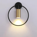 Ring Wall Light with Adjustable Spotlight | Modern Metal Wall Sconce
