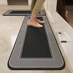 Anti Slip Kitchen Mat Set of Two Absorbent Kitchen Runner and Floor Mat with Rubber Backing for Kitchen Sink | Hallway