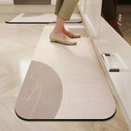 Anti Slip Kitchen Mat Set of Two Absorbent Kitchen Runner and Floor Mat with Rubber Backing for Kitchen Sink | Hallway