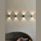 Round LED Wall Light with Up and Down Beam | Modern Metal Globe Wall Sconce