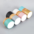 Scandinavian Macaron LED Flush Mount Ceiling Light with Wood Trim for Hallway