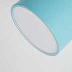 Scandinavian Macaron LED Flush Mount Ceiling Light with Wood Trim for Hallway