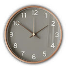 Scandinavian Wooden Wall Clock with Silent Sweep Movement for Living Room