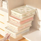 See Through Mesh Storage Bag with Lid and Carry Handles for Wardrobe Organising