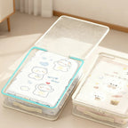 See Through Mesh Storage Bag with Lid and Carry Handles for Wardrobe Organising