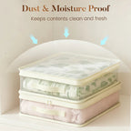 See Through Mesh Storage Bag with Lid and Carry Handles for Wardrobe Organising