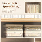 See Through Mesh Storage Bag with Lid and Carry Handles for Wardrobe Organising