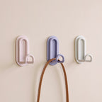 Self Adhesive Metal Wall Hook with Elegant Loop Design for Bathroom Towels