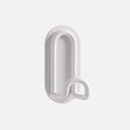 Self Adhesive Metal Wall Hook with Elegant Loop Design for Bathroom Towels