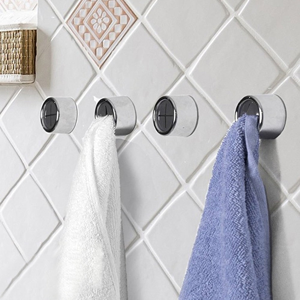 Self Adhesive Tea Towel Holder Set with Push In Grip for Kitchen and Bathroom