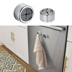 Self Adhesive Tea Towel Holder Set with Push In Grip for Kitchen and Bathroom