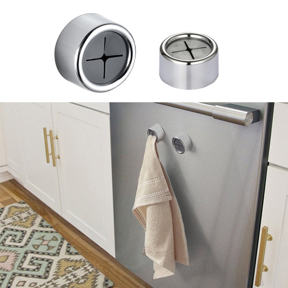 Self Adhesive Tea Towel Holder Set with Push In Grip for Kitchen and Bathroom