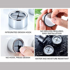 Self Adhesive Tea Towel Holder Set with Push In Grip for Kitchen and Bathroom