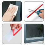 Self Adhesive Window Seal Strip Flexible Rubber Rain Guard for Sliding Windows
