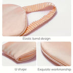 Silky Satin Sleep Eye Mask with Soft Elastic Strap for Sleep and Travel