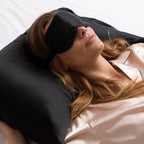 Silky Satin Sleep Eye Mask with Soft Elastic Strap for Sleep and Travel