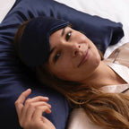 Silky Satin Sleep Eye Mask with Soft Elastic Strap for Sleep and Travel