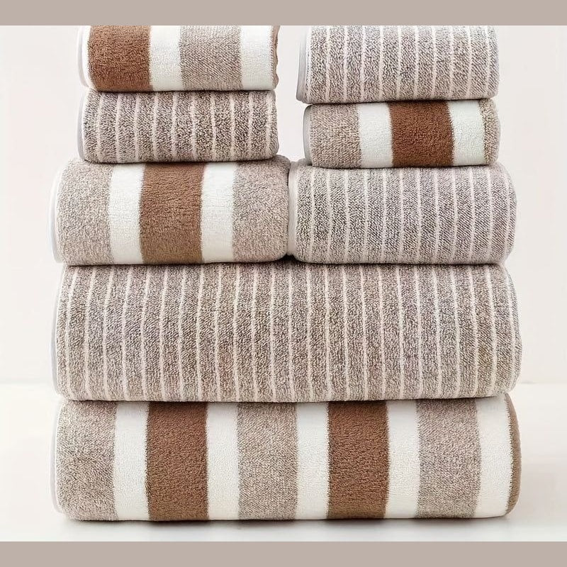 Soft Coral Fleece Bath Towel Set with Bath Towels Hand Towels and Washcloths