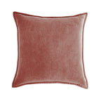Soft Velvet Cushion Cover with Flanged Edge and Hidden Zip for Sofa