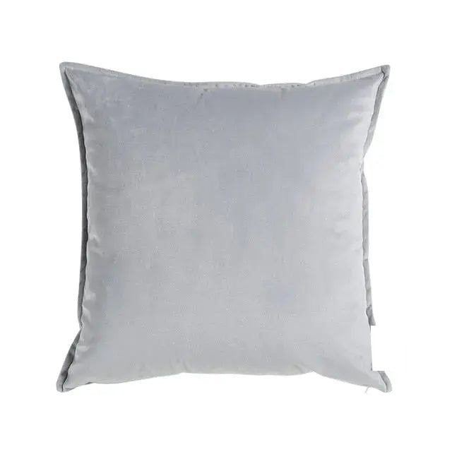 Soft Velvet Cushion Cover with Flanged Edge and Hidden Zip for Sofa
