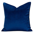 Soft Velvet Cushion Cover with Flanged Edge and Hidden Zip for Sofa
