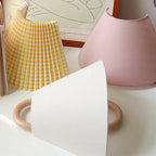 Solid Wood Ring Wall Light with Pleated or Flat Fabric Shade for Bedroom