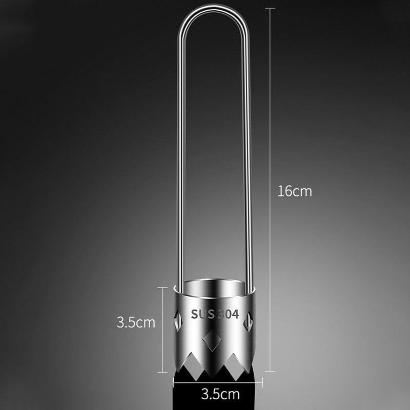 Stainless Steel Fruit and Vegetable Corer Set with Serrated Crown Blade