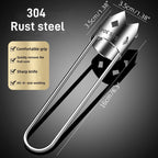 Stainless Steel Fruit and Vegetable Corer Set with Serrated Crown Blade