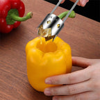 Stainless Steel Fruit and Vegetable Corer Set with Serrated Crown Blade