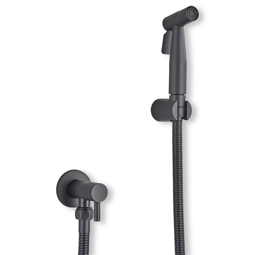 Stainless Steel Handheld Bidet Sprayer with Wall Holder and Shut Off Valve
