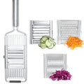 Stainless Steel Vegetable Grater and Slicer with Interchangeable Blades