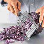 Stainless Steel Vegetable Grater and Slicer with Interchangeable Blades