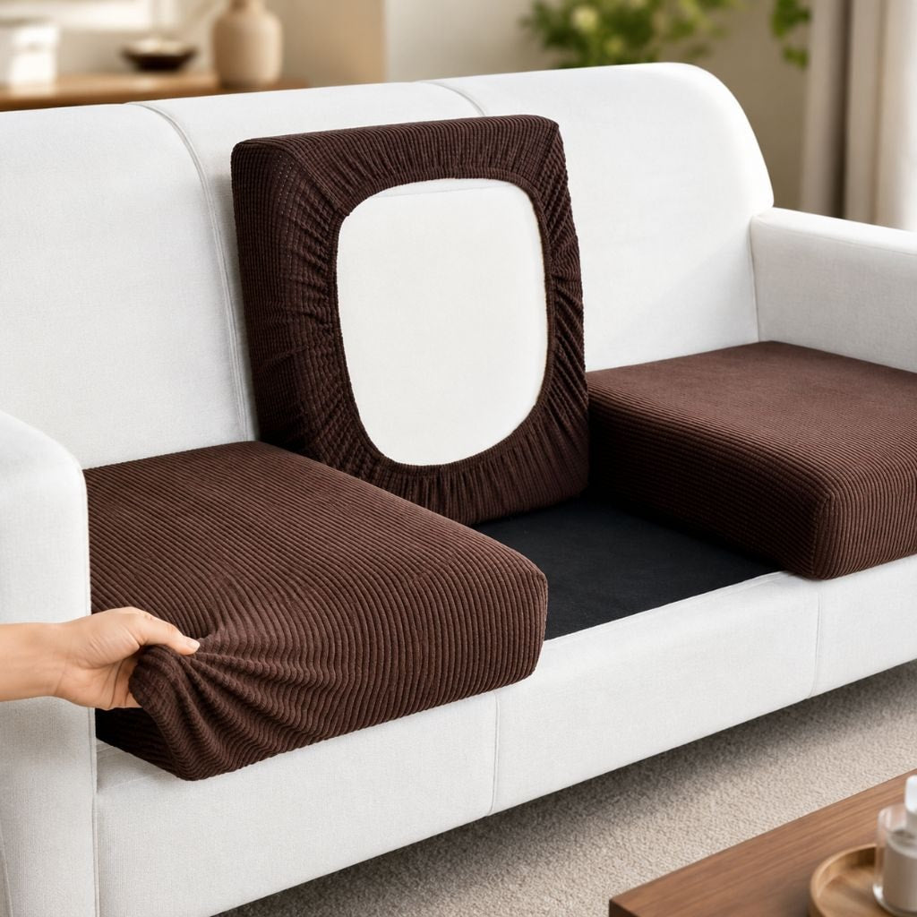 Stretch Sofa Seat Cushion Cover Washable Jacquard Couch Protector for Pets