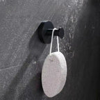 Suction Cup Wall Hooks Set with Brushed Metal Look for Bathroom Towels
