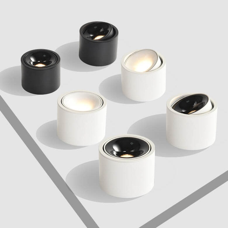 Surface Mounted LED Ceiling Spotlight with Adjustable Head for Living Room